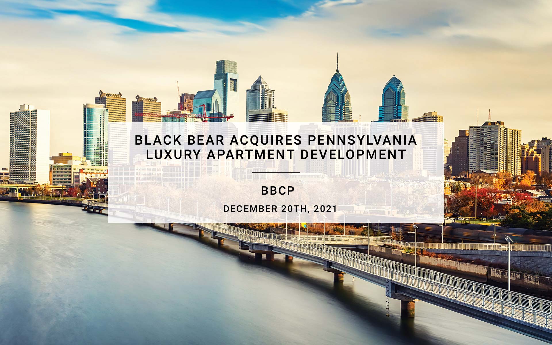 Black Bear Acquires Pennsylvania Luxury Apartment Development | BBCP
