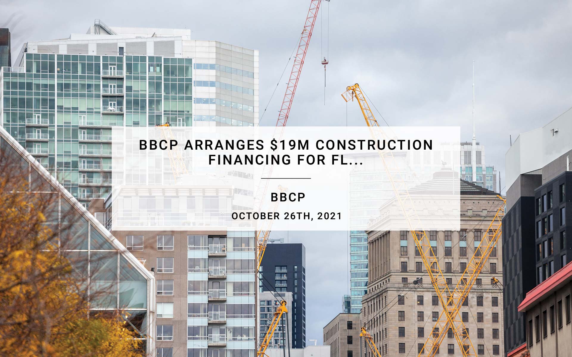 Black Bear Arranges $19M Construction Financing for FL Gulf Coast Condos | BBCP