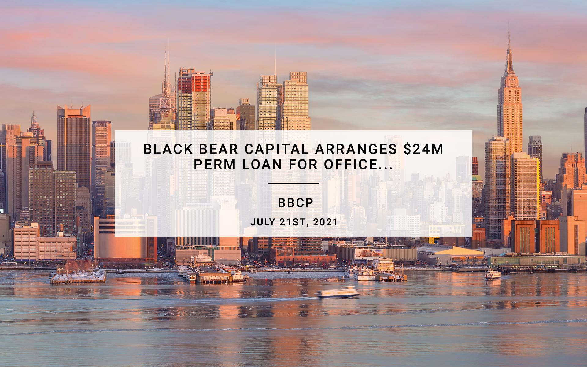 Black Bear Capital Arranges $24M Perm Loan for Office Building in White Plains, New York | BBCP